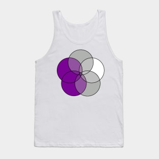 Grey-Asexual Flag Tank Top